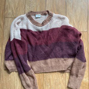 Size XS * Others Follow Striped Lightweight Sweater